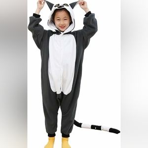 NWT Kids Funziez Lemur Costume/Pajamas